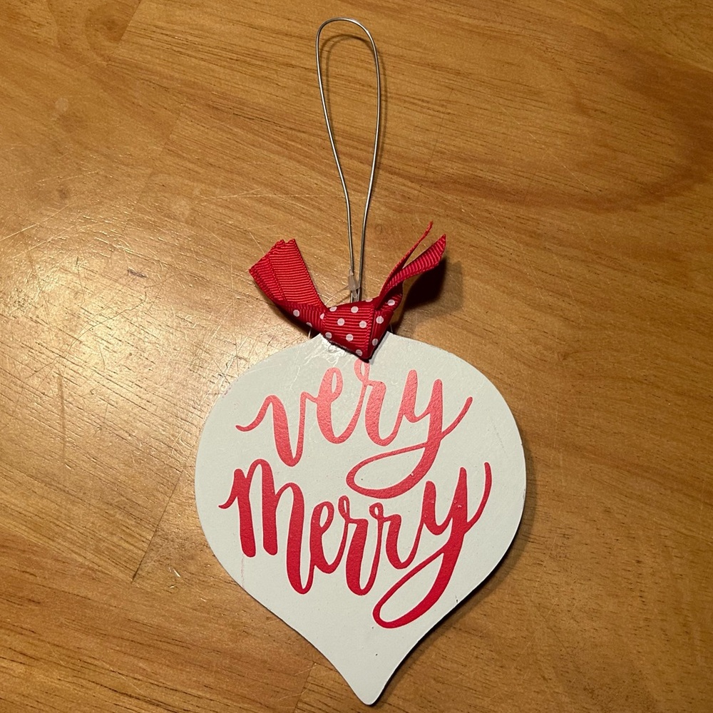 “Very Merry” Christmas ornament